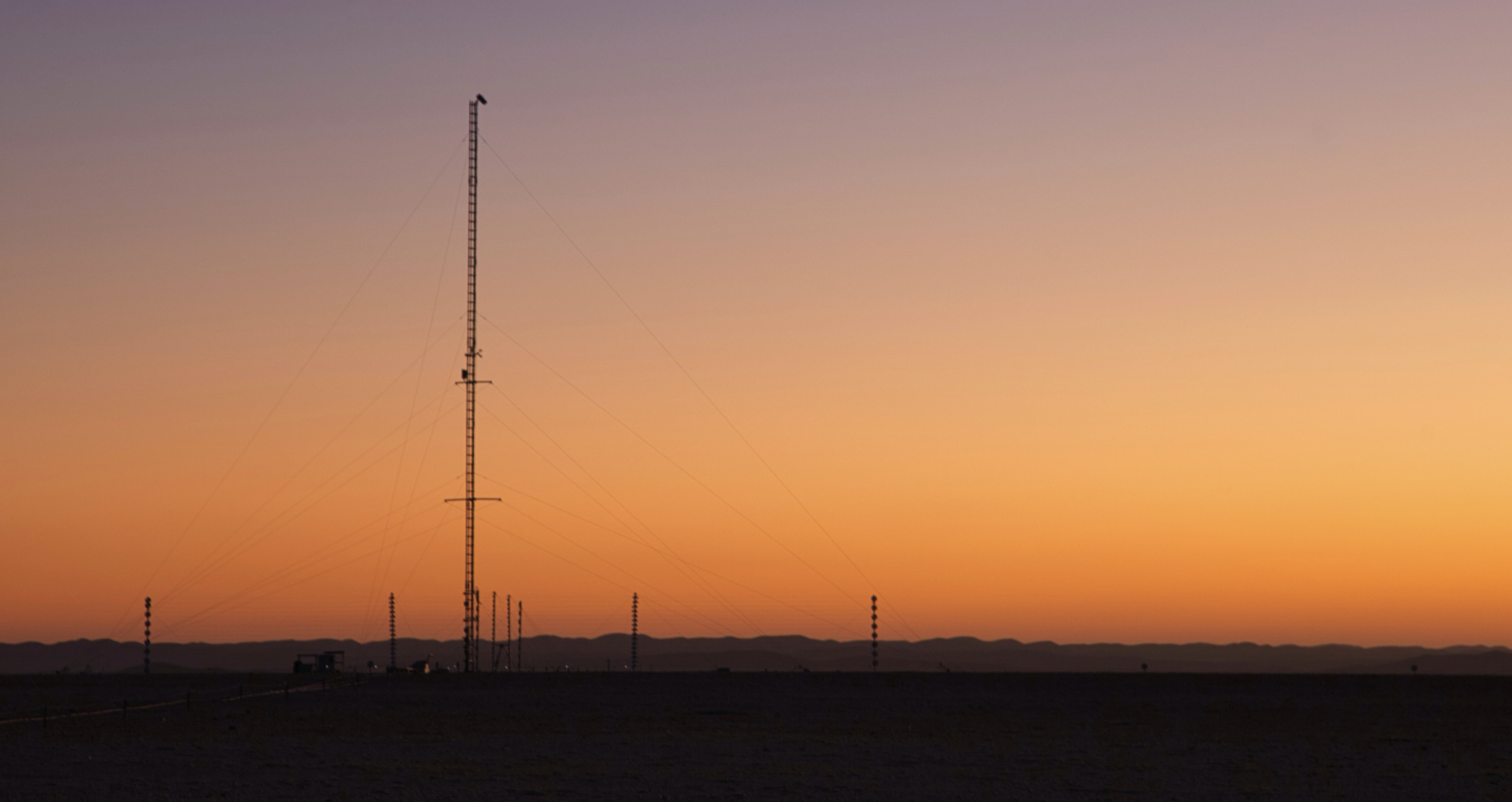 Sunset over the NamTEX main tower